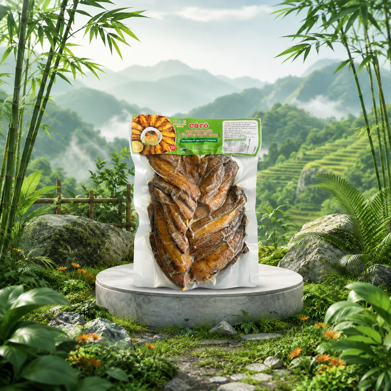 Cá rô sấy Hồ Thác Bà