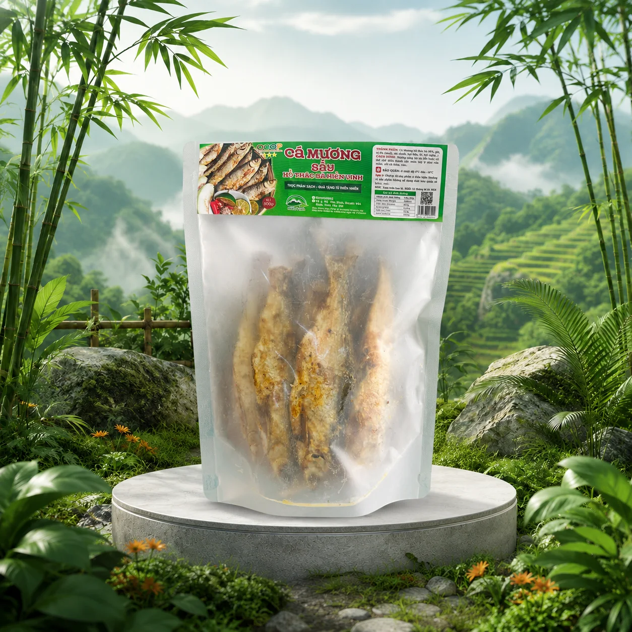 Cá mương sấy Hồ Thác Bà