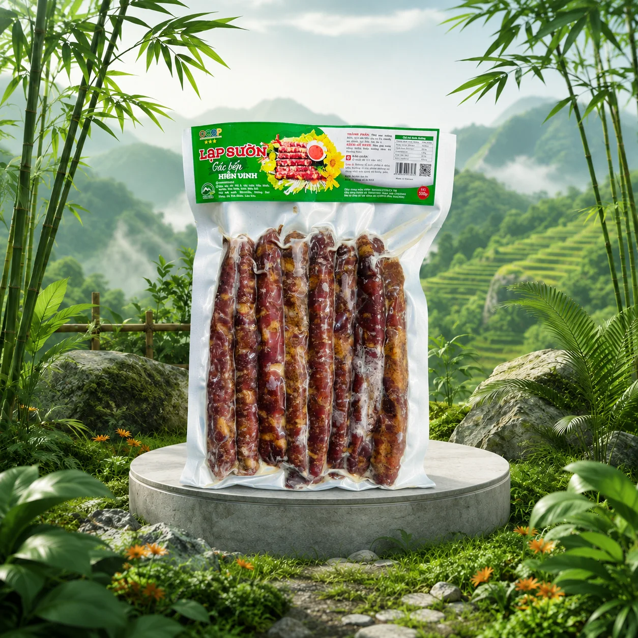 Lạp sườn gác bếp Tây Bắc