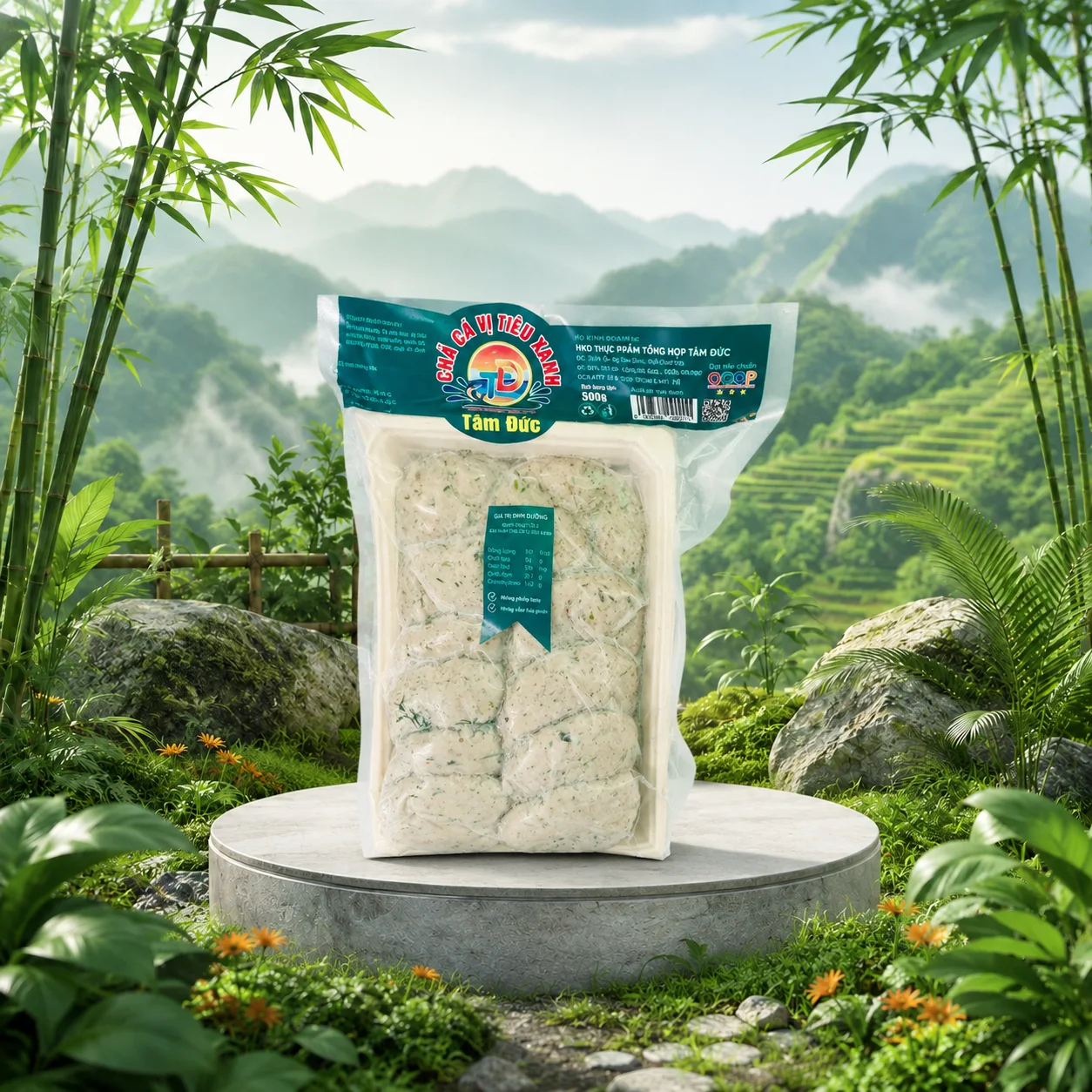 Chả cá vị tiêu xanh